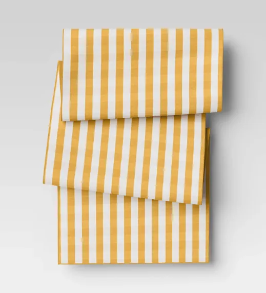 Yellow Cotton Linen Tea Towels